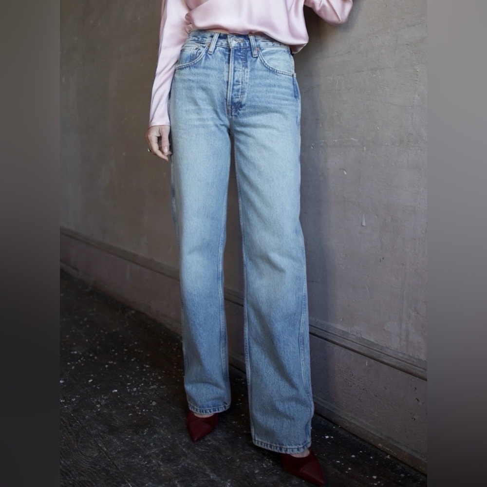 Re/Done 90s High Rise Loose Jeans in Ojai Indigo Women’s Sz 29 New with all Tags